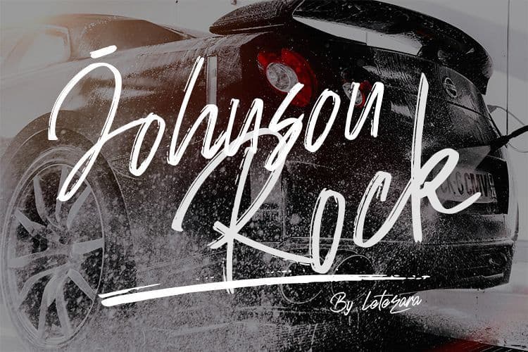 Johnson Rock Brush Font
