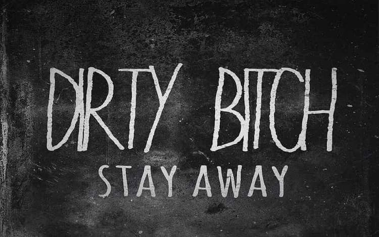 Dirty Bitch Font Free
