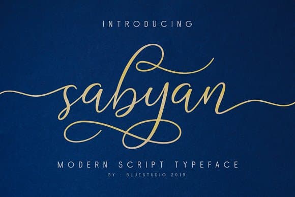Sabyan Calligraphy Font