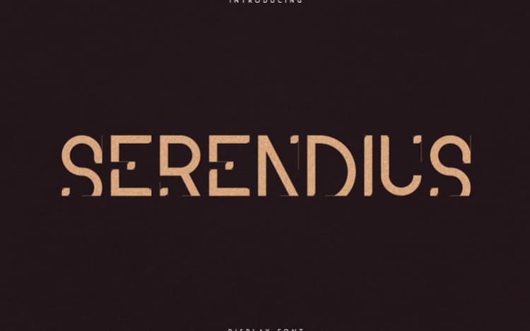 Serendius Display Font