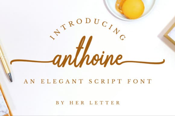 Anthoine Handwritten Font