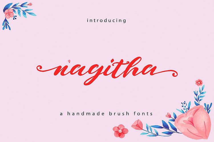 Naghita Brush Font