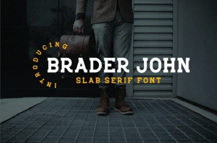 Braderjohn Slab Serif Font