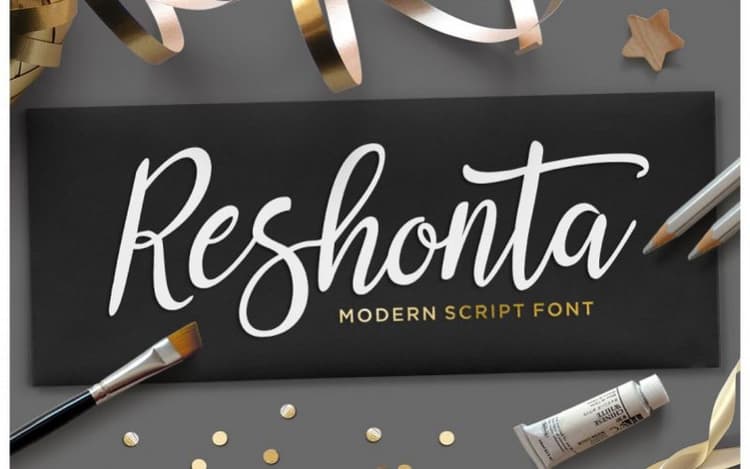 Reshonta Calligraphy Font