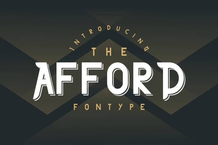 The Afford Display Font