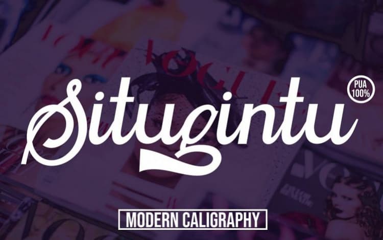 Situgintu Calligraphy Font