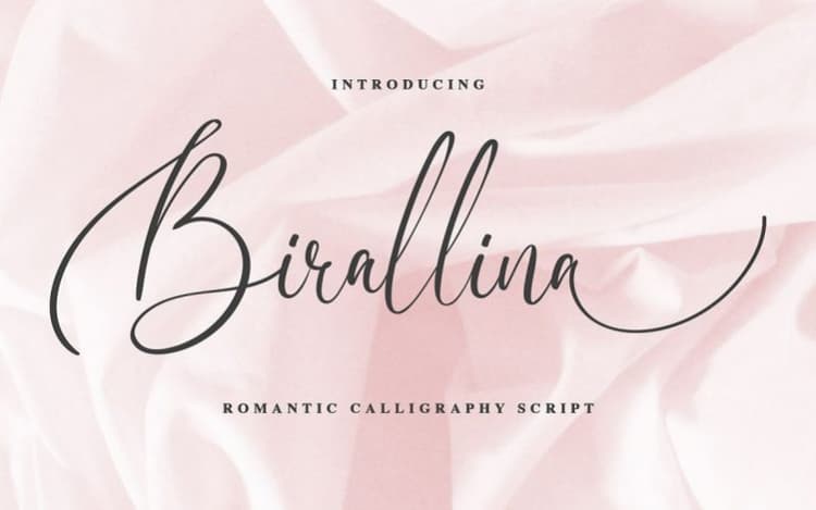 Birallina Calligraphy Font