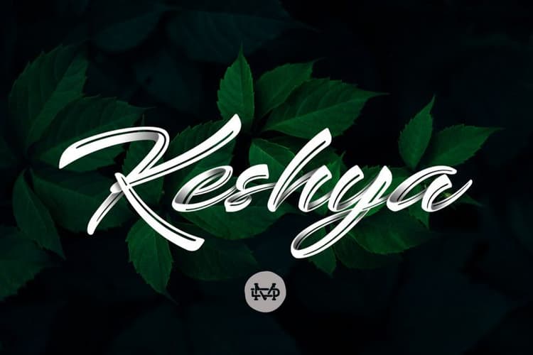 Keshya Brush Font