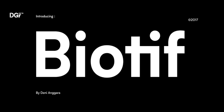Biotif Font Family
