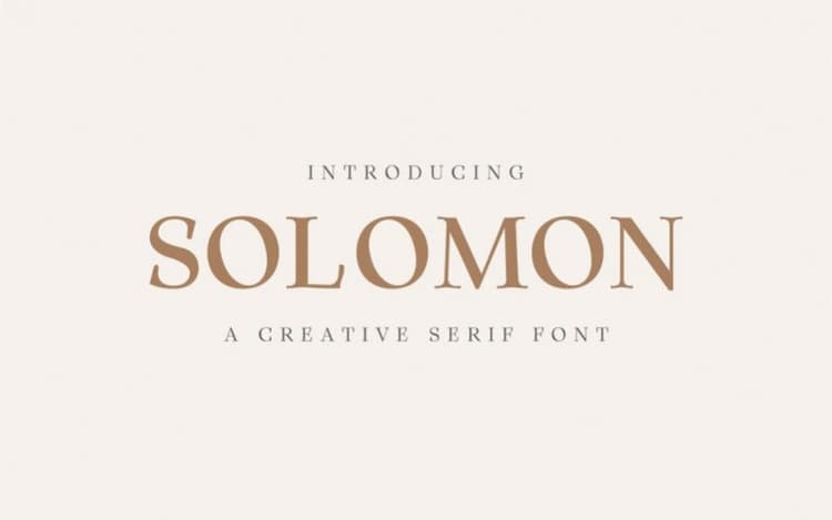 Solomon Serif Font Family