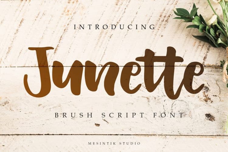 Junette Script Font