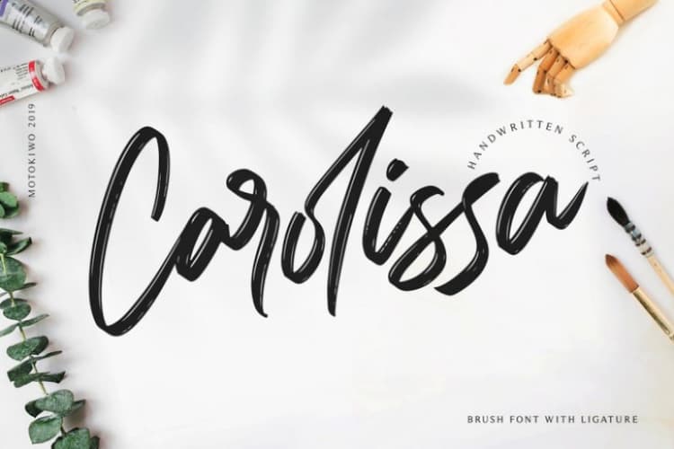 Carolissa Brush Font