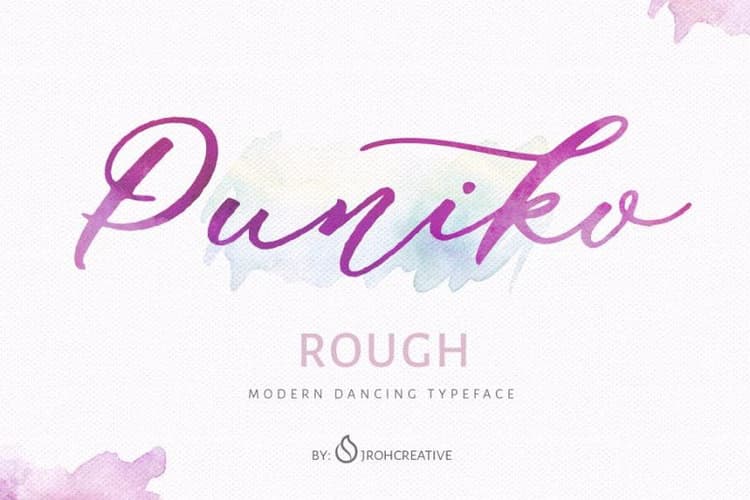 Puniko Rough Font