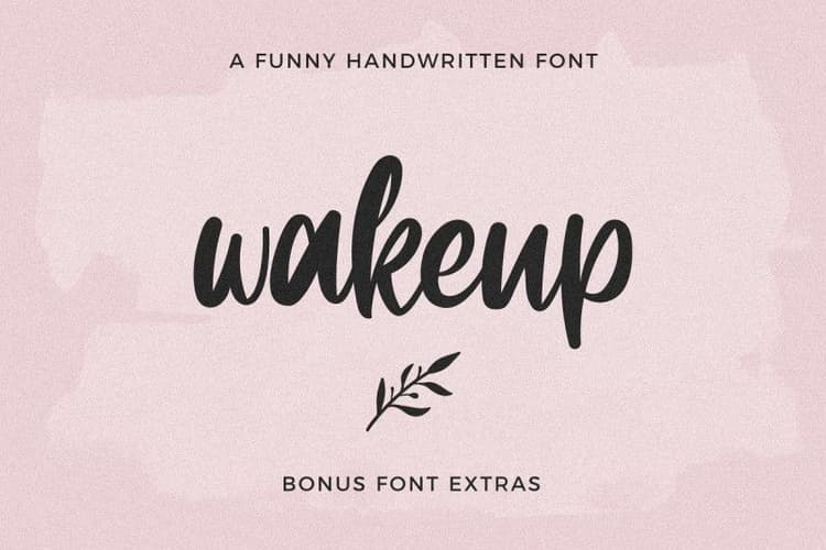 Wakeup Script Font