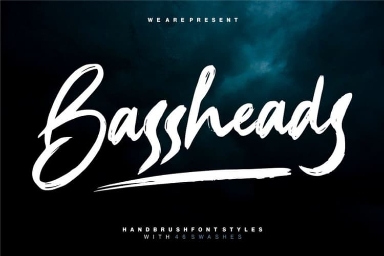 Bassheads Brush Font