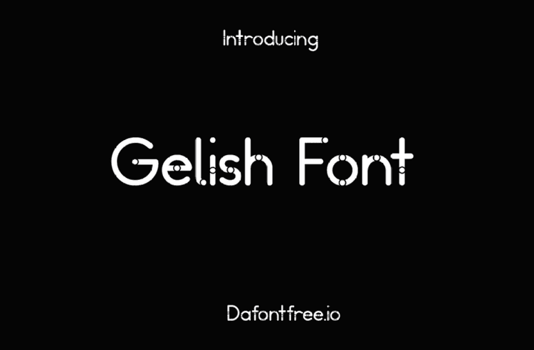 Gelish Font
