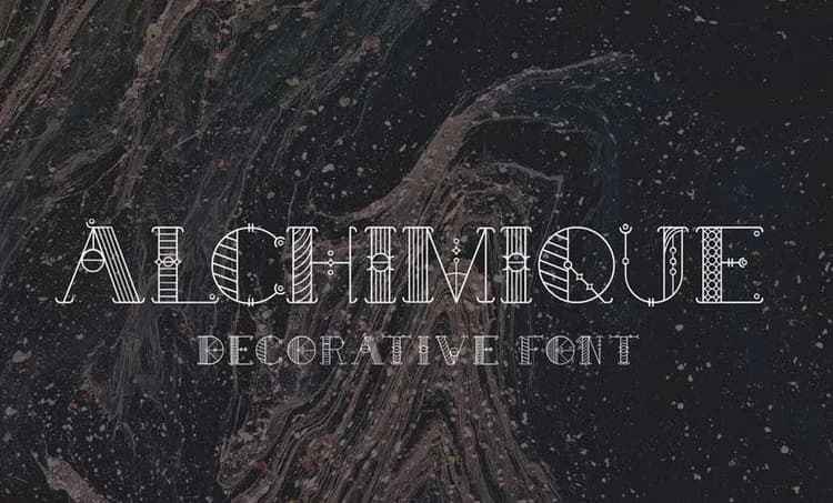 Alchimique Decorative Font