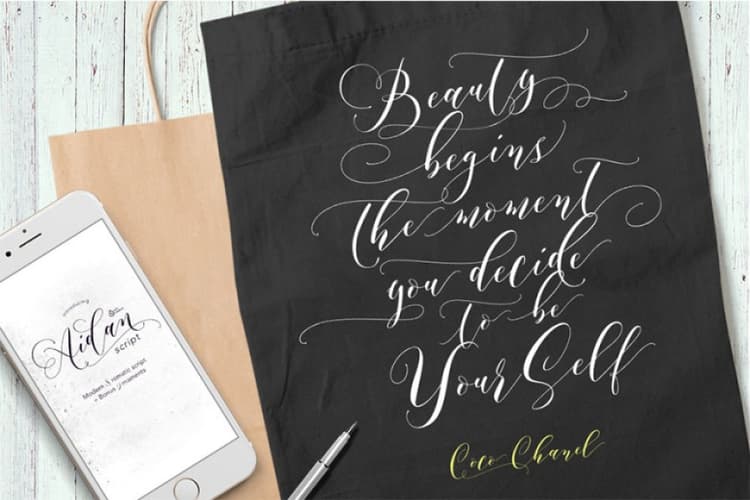 Aidan Script Font