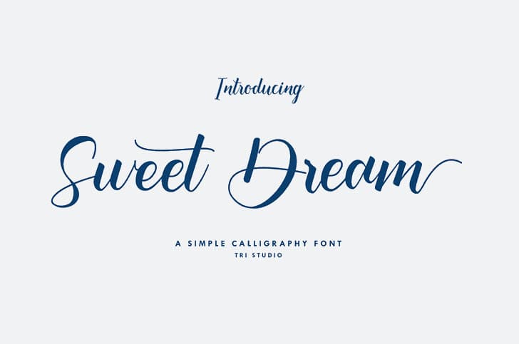Sweet Dream Calligraphy Font