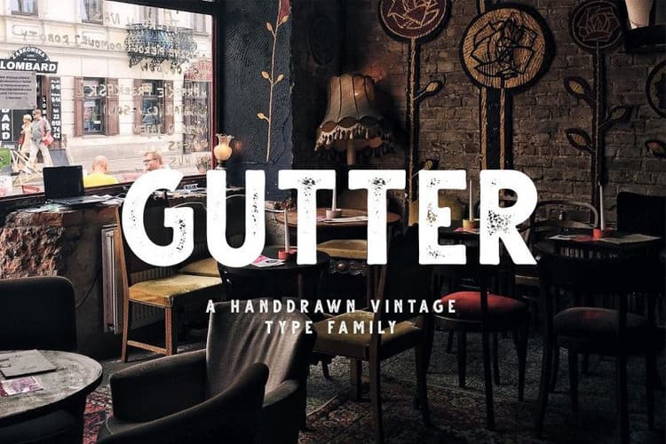 Gutter Handdrawn Sans Font Family