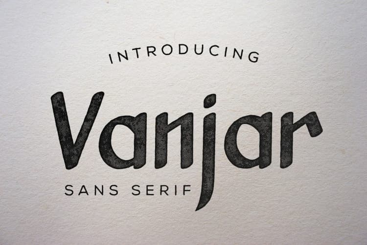 Vanjar Sans Serif Font
