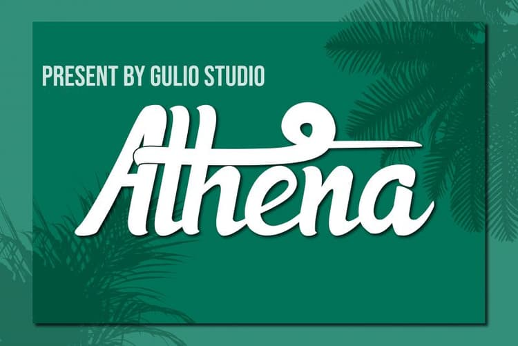 Athena Script Font