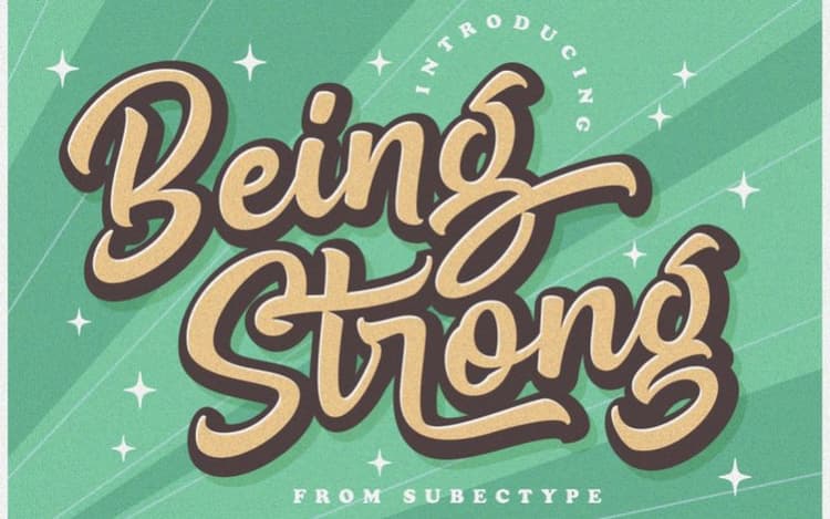 Being Strong Handwritten Font