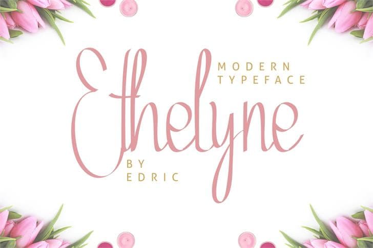 Ethelyne Calligraphy Font