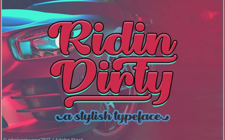 Ridin Dirty Handwritten Font