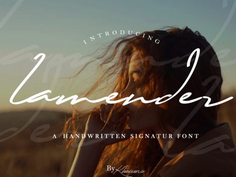 Lamender Handwritten Font