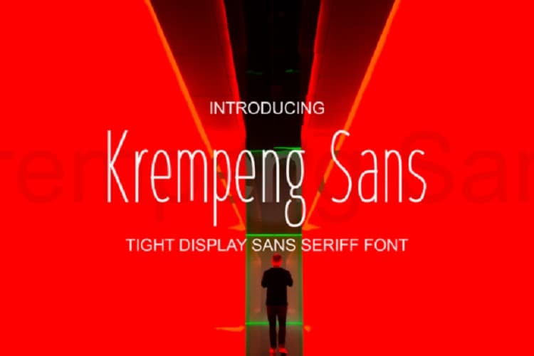 Krempeng Sans Font