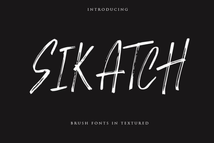 Sikatch Brush Font