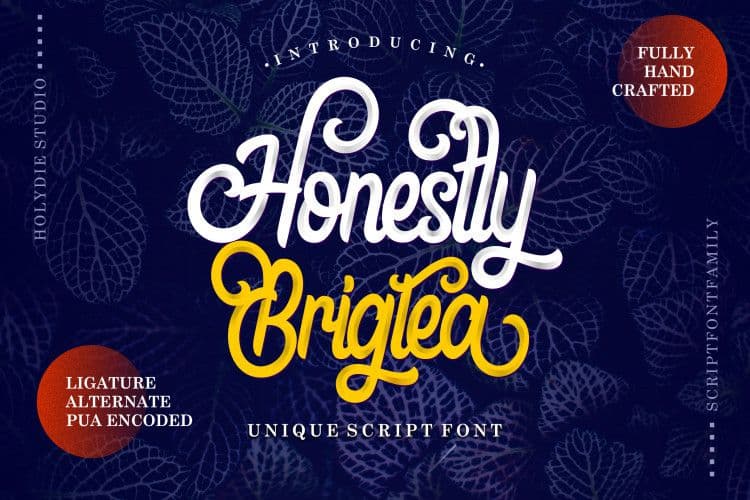 Honestly Brigtea Script Font