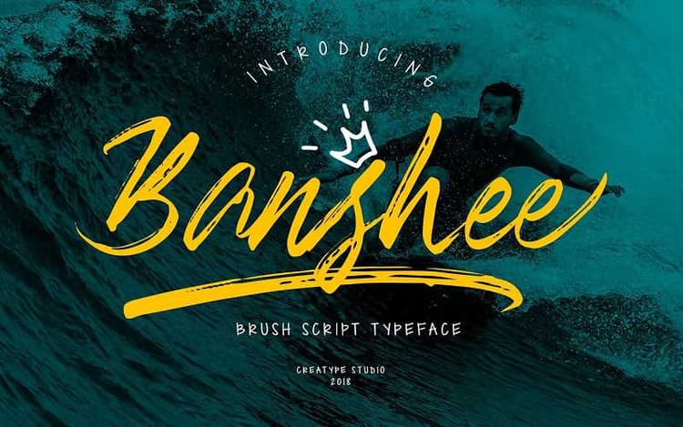 Banshee Brush Font