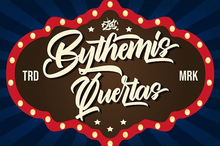 Bythemis Quertas Script Font