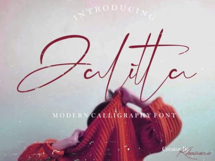 Jalitta Modern Calligraphy Font