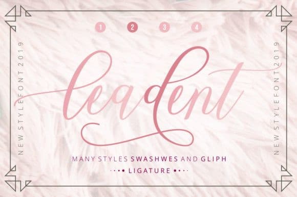Leadent Calligraphy Font