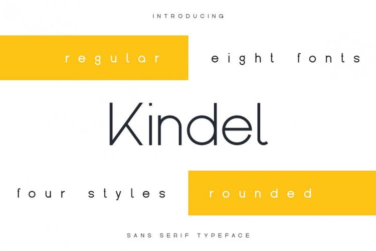Kindel Sans Serif Font