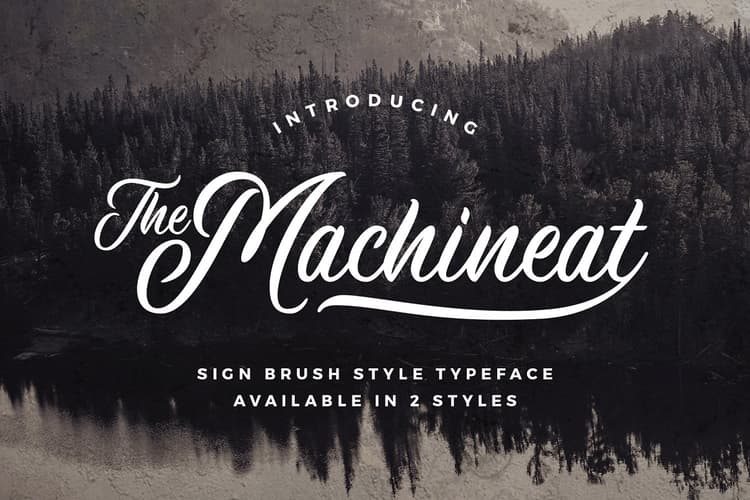 Machineat Script Font