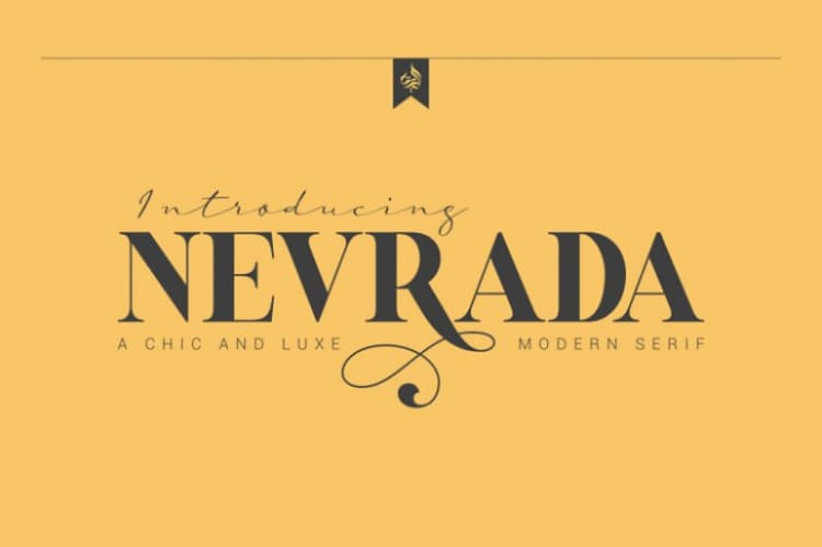 Nevrada Serif Font