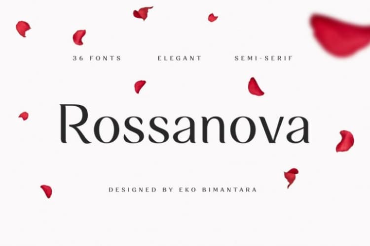 Rossanova Font Family