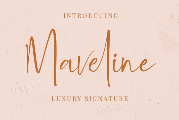 Maveline Luxury Signature Font