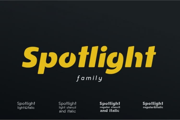 Spotlight Sans Font Family