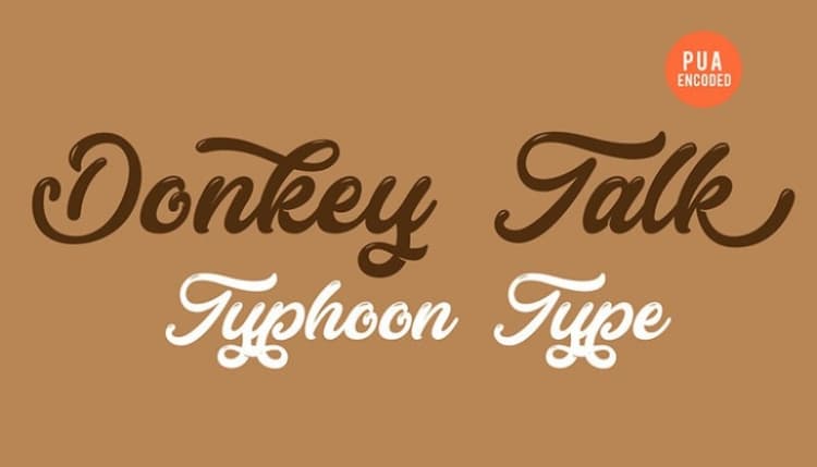 Donkey Talk Font