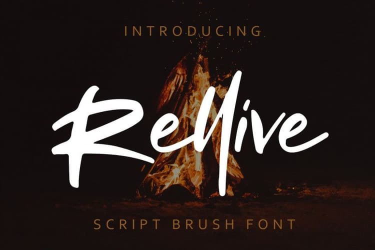 Rellive Brush Font