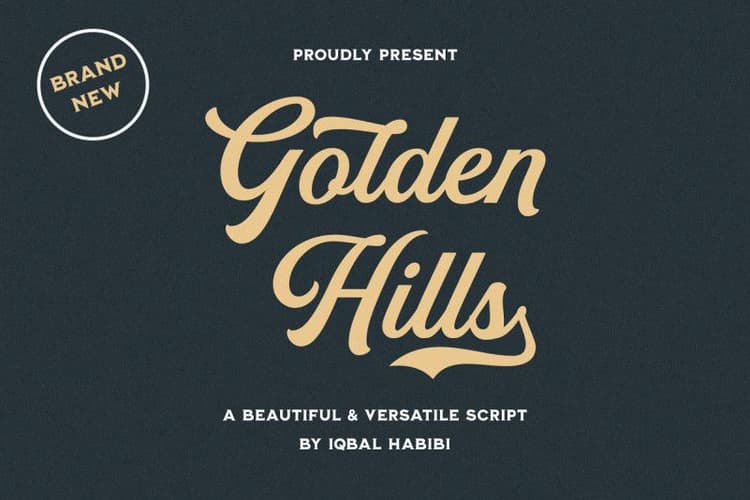 Golden Hills Script Font