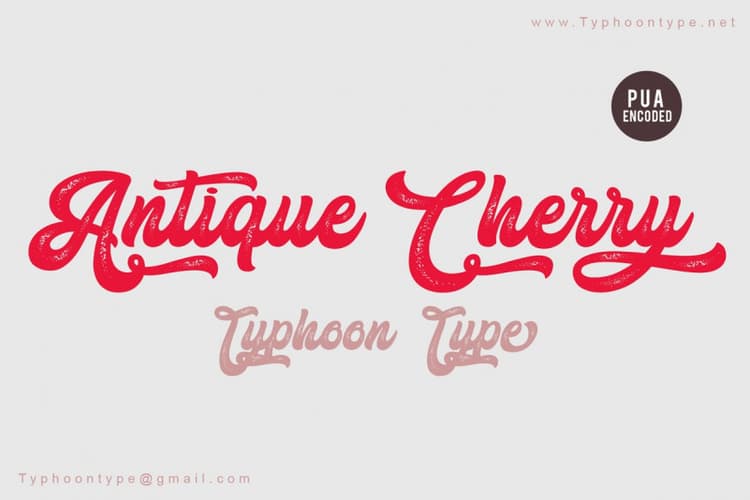 Antique Cherry Script Font