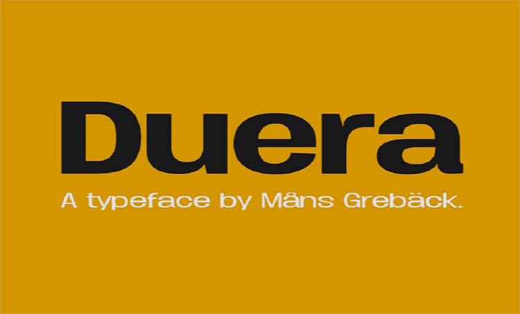 Duera Font Family