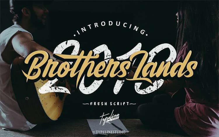 Brother Lands Script Font