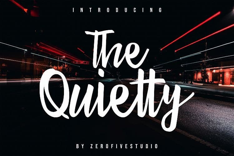 The Quietty Script Font